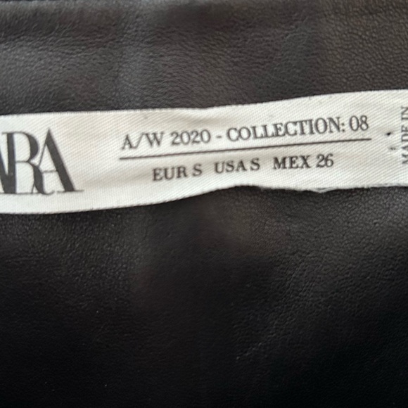 NWOT - ZARA Collection Leather Skirt - Picture 4 of 5